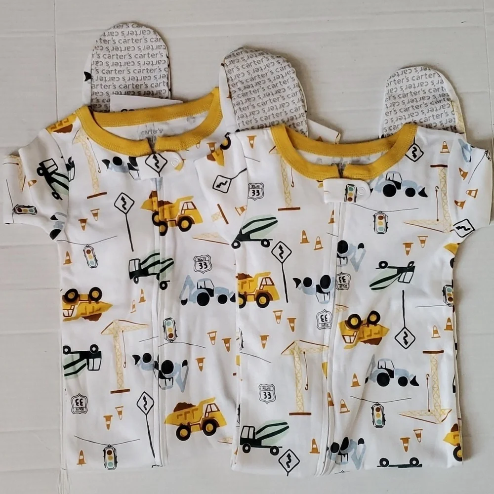 Carter's Footed Onesie Pajama- Set of Two 2T/3T